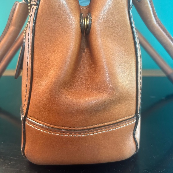Coach Hampton Brown Leather Satchel, Very VTG - Picture 5 of 13
